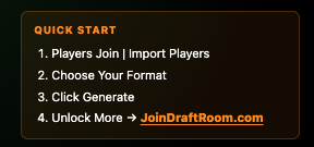 JoinDraftPick Demo Now Available